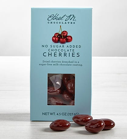 Ethel M No Sugar Added Chocolate Cherries